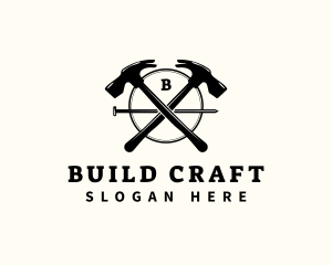 Hammer Carpentry Construction logo design