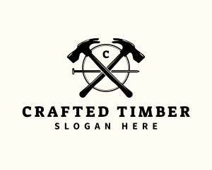 Hammer Carpentry Construction logo design