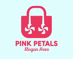 Pink Candy Bag  logo design