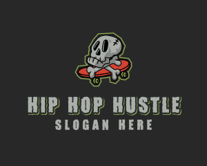 Street Skate Skull logo design