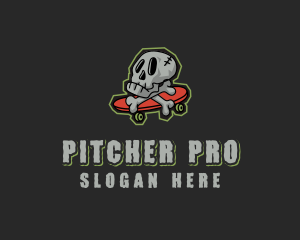 Street Skate Skull logo design