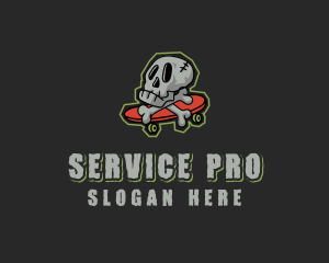 Street Skate Skull logo design