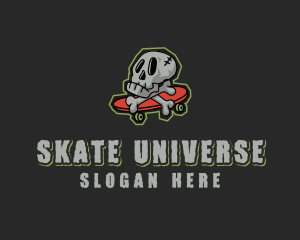 Street Skate Skull logo design