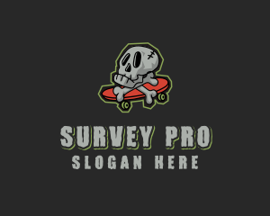 Street Skate Skull logo design