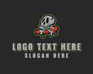 Street - Street Skate Skull logo design