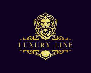 Majestic Lion Crest logo design