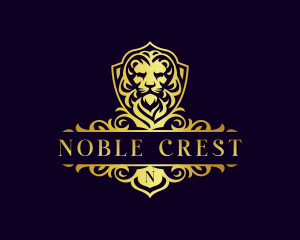 Majestic Lion Crest logo design