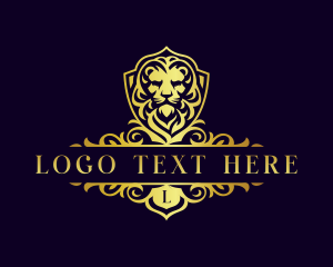 Lion - Majestic Lion Crest logo design