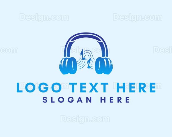 Music Headphone Gadget Logo