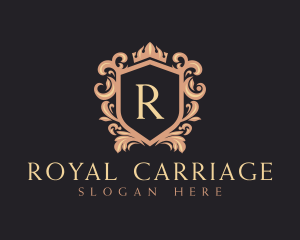 Classy Royal Shield Crown logo design