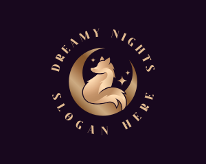 Night Fox Moon logo design