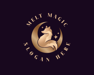 Night Fox Moon logo design