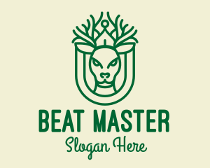 Green Deer Antler Monoline  logo