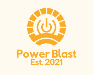 Orange Solar Power  logo design