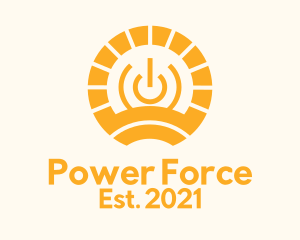 Orange Solar Power  logo design