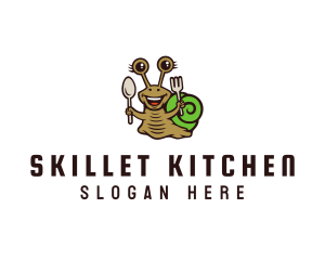 Smiling Snail Cutlery logo design