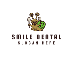 Smiling Snail Cutlery logo design