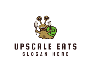 Smiling Snail Cutlery logo design