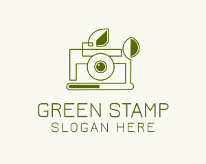 Green Camera Nature logo design