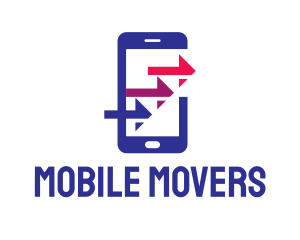 Phone Arrows Tech logo design