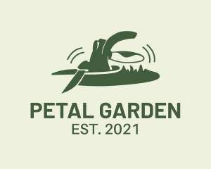 Lawn Grass Shears logo design