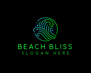 Wave Splash Water logo design