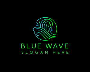 Wave Splash Water logo design