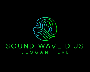 Wave Splash Water logo design