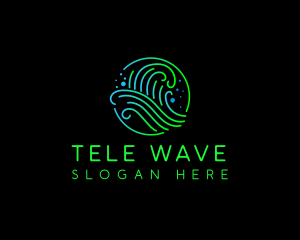 Wave Splash Water logo design