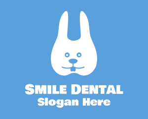 Dental Children's Tooth Rabbit logo design