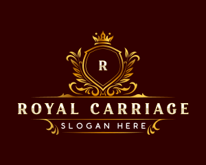 Elegant Crown Monarch logo design