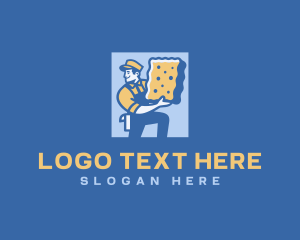 Sponge Cleaner Custodian Logo