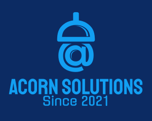 Blue Acorn Email  logo design