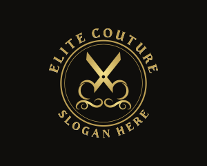 High End Scissor Beautician  logo design