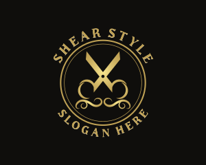 High End Scissor Beautician  logo design