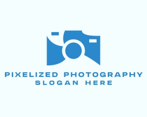 Blue Digital Camera  logo design