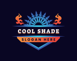 HVAC Heating Cooling  logo design