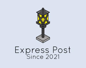 Post Lantern Fixture logo design