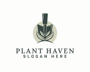 Gardening Trowel Plant logo design