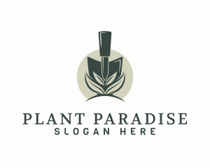 Gardening Trowel Plant logo design