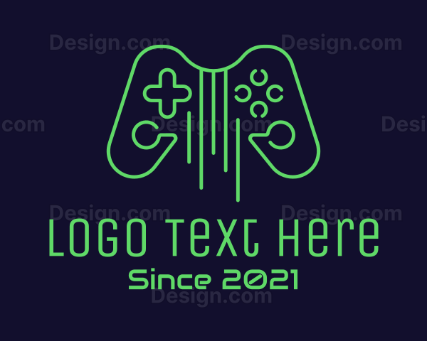 Guitar String Game Controller Logo