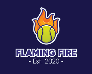 Flaming Tennis Ball logo