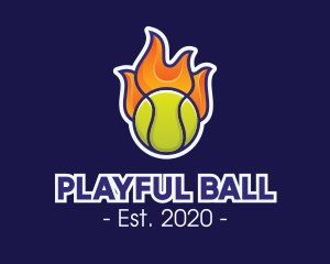 Flaming Tennis Ball logo