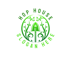 Shovel House Landscaping logo design