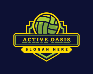 Sports Club Volleyball Team logo design