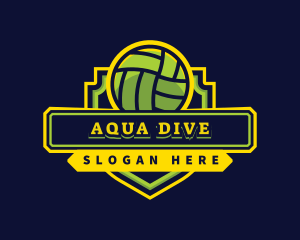 Sports Club Volleyball Team logo design