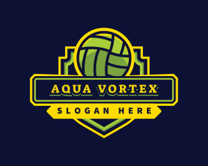 Sports Club Volleyball Team logo design