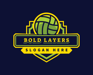 Sports Club Volleyball Team logo design