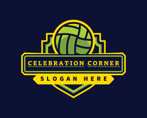 Sports Club Volleyball Team logo design