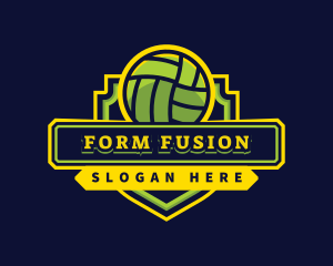 Sports Club Volleyball Team logo design